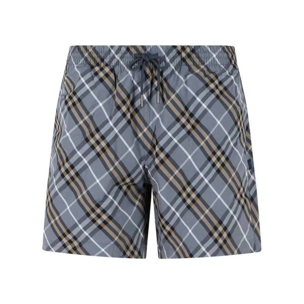 Burberry Grey Polyamide Swimsuit Men